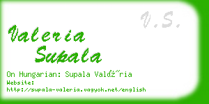 valeria supala business card